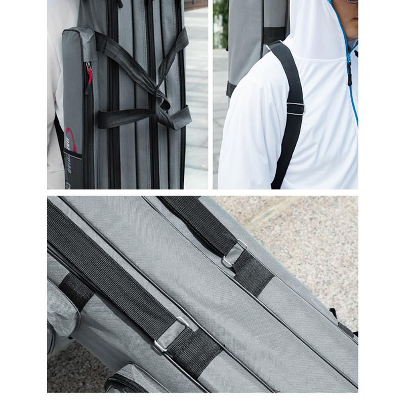 Портативная сумка для рыбалки со стальной проволокой, многоцелевая утолщенная водонепроницаемая прочная сумка для удочки, сумка для рыболовных снастей X277G