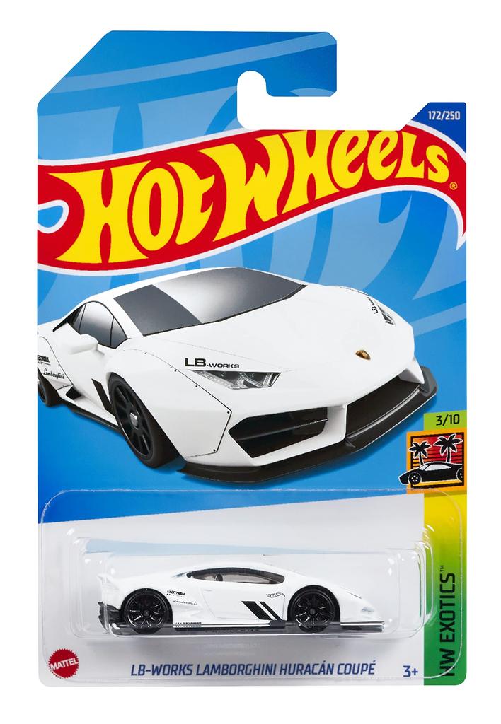Hot Wheels Базовая машинка LB Works Lamborghini Huracan Coupe 3 и HHF36 Белый Мини [Возраст от]