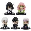 5 Style/Set Q Version Demon Slayer Sitting Ghost Doll Tanjiro Nidouzi Inosuke Zenizu Figure Action Figure Movie Model Toys Doll