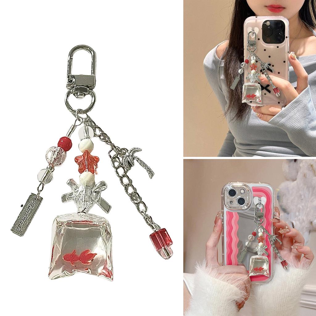 Модный брелок ручной работы из кокосовых бусин, портативный и прочный аксессуар из смолы для любителей моды