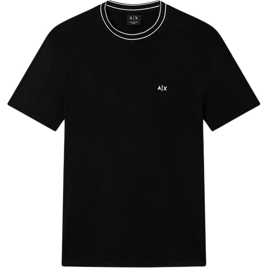 Armani Exchange Мужская футболка в полоску с круглым вырезом, приталенная, с коротким рукавом Ss26 Топы XM002484-AF21936-UC001
