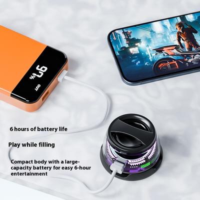 Беспроводной Bluetooth Маленький Динамик Мини Магнитная Подставка Аудио Уличный Портативный Настольный Мини Динамик