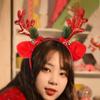 Christmas Antlers Headband Decor Comfortable Hair Hoop for Masquerade Stage Show