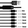 USB2.0 Тип A Мужской на 6 Тип-C UsbC Мужской Y-разветвитель Адаптер-кабель для синхронизации данных и зарядки 0,5 м/1,5 м