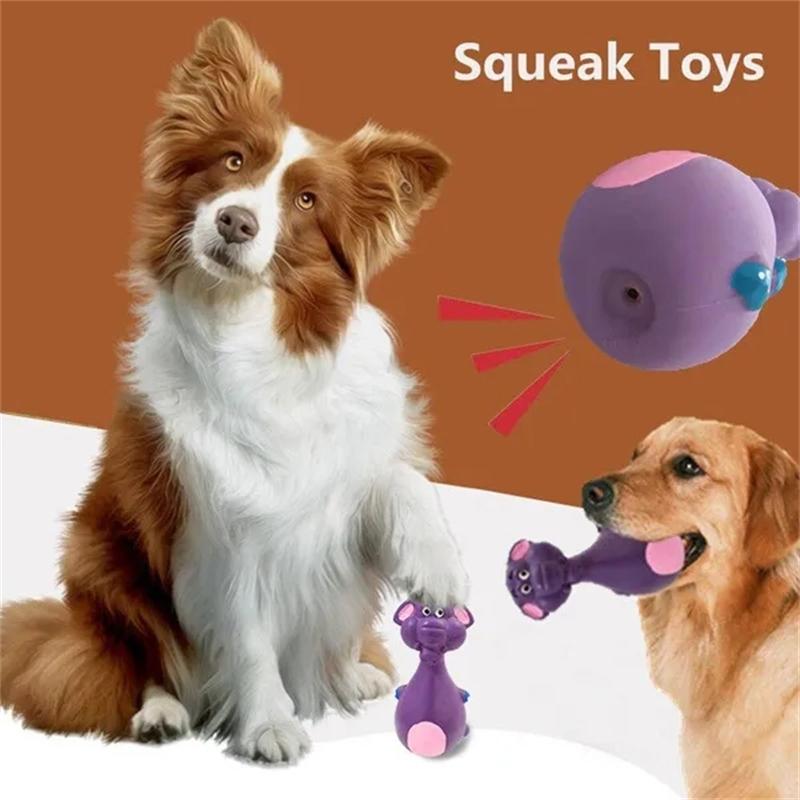 Интерактивная игрушка для собак, безопасная латексная игрушка для жевания собак для агрессивных жевателей, пищащая игрушка в форме животного, игрушки для щенков, зубная щетка для собак