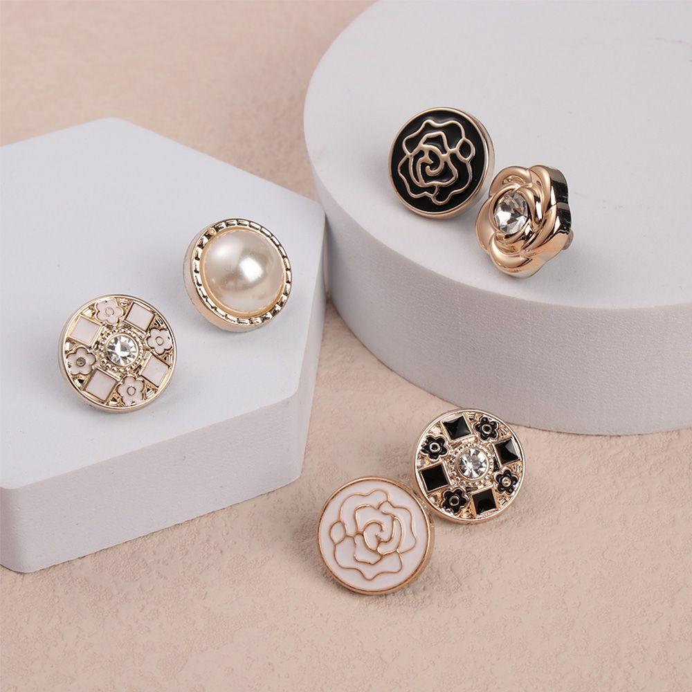 6PCS Fashion DIY Anti-exhaust Coat Button Seamless buttons Detachable Adjustable