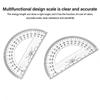 Transparent Triangle Ruler Drafting Tools Scale Ruler Angle Protractor  Students Gift