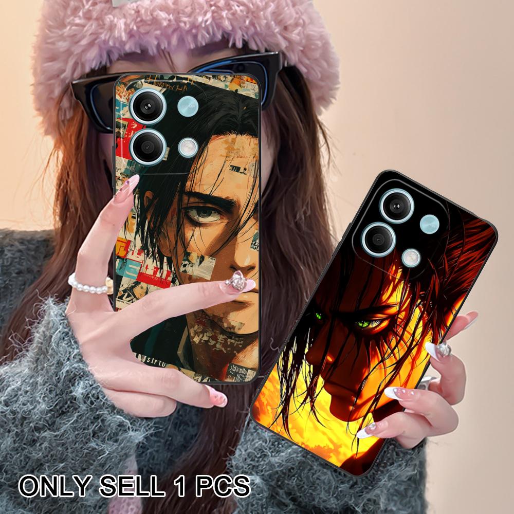 Матовый ТПУ чехол для мобильного телефона AOT Eren Yeager для POCO F8 F7 F6 F5 F4 F3 F2 Pro GT C75 C71 C65 C61 C40 Pro Ultra Цветная крышка