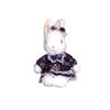 Naito Design Institute Maybe Rabbit White Body One-Piece Dress, Small, Dark Blue