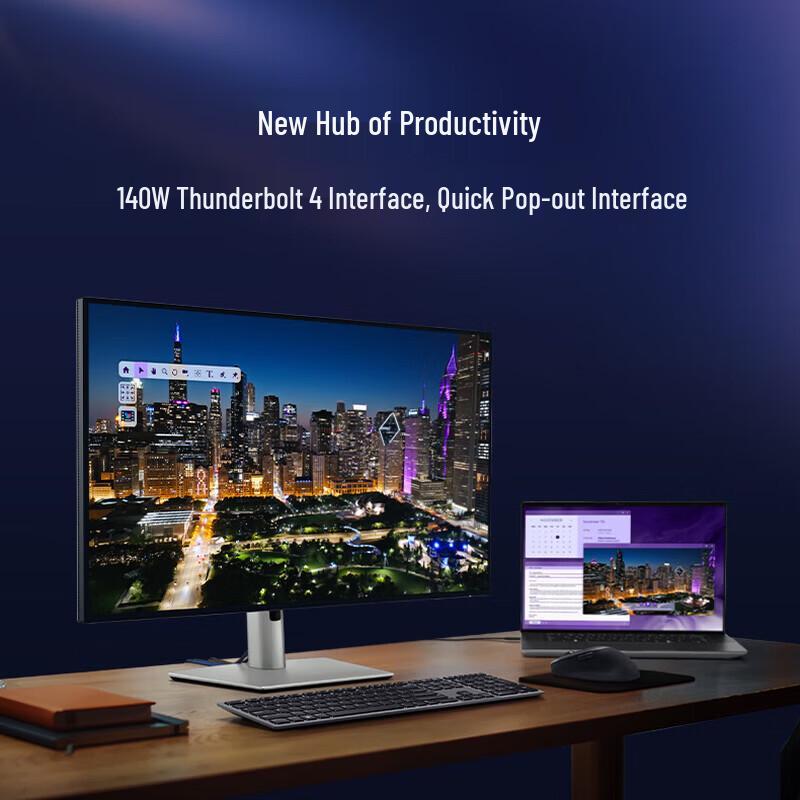Dell U3225QE 31.5-inch 4K IPS USB-C Monitor CN plug (adapter included)