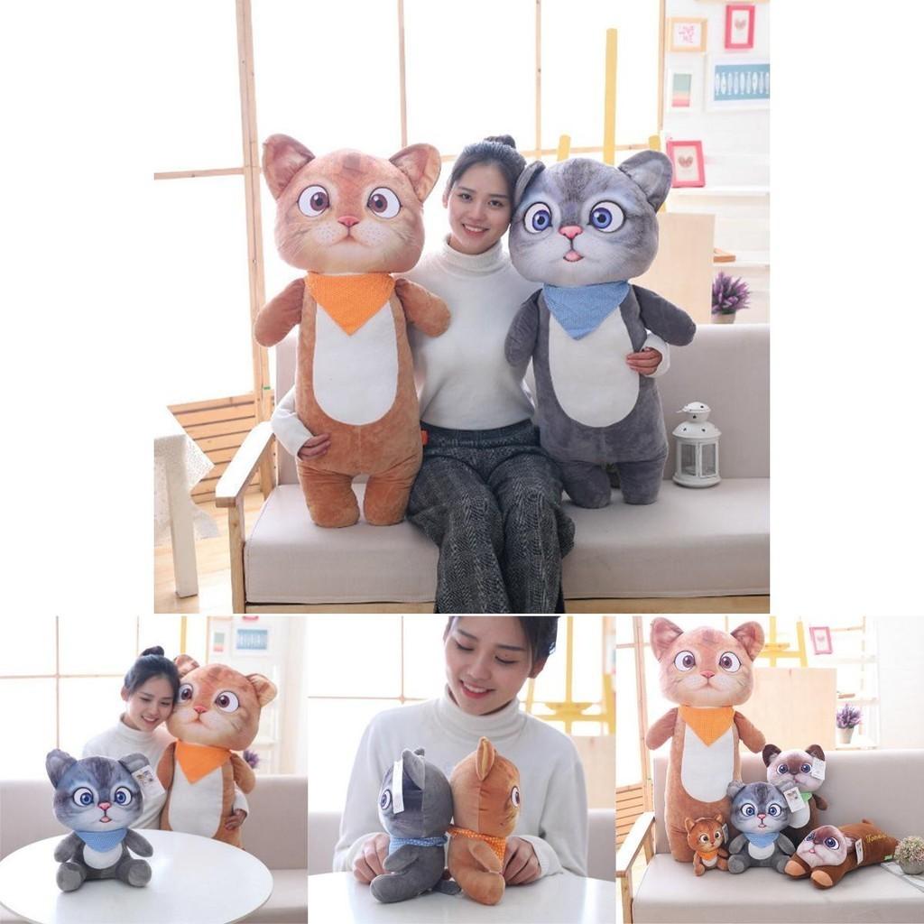 Japanese Long Tomato Cat Plush Toy Pillow Cute Stuffed Animal With Soft Pp Cotton Fill