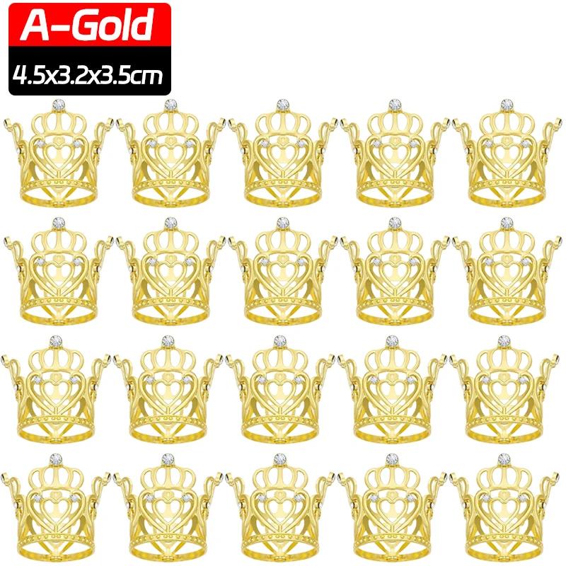 10/1 шт. металлические мини-короны для украшения торта, цветочные букеты, украшения для кексов для свадьбы, детского душа, дня рождения, вечеринки, украшения