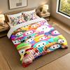 3Pcs Bedding SetFall Guys Soft Bed Sheet and Two Pillowcases Home Bedroom Decor