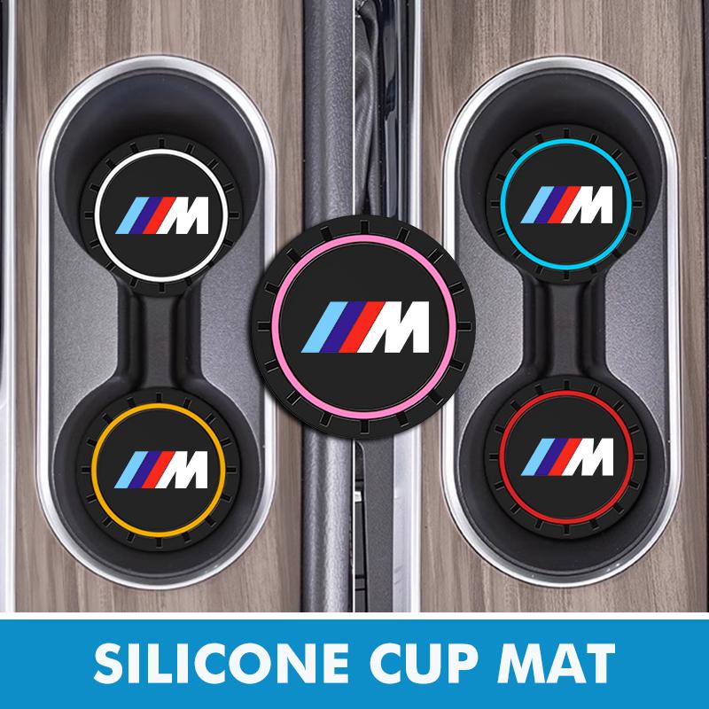 Автомобильный силиконовый противоскользящий коврик подставка коврик для подстаканника аксессуары для BMW E30 E34 E36 E39 E46 E52 E53 E60 E61 E62 E70 E71 E83