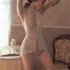 Sexy Dress Female Sleepwear Women Lace See Through Erotic Lingerie Open Bra Crotchless Costume Exotic Night Dress Women Pajamas