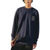 MLB Sweatshirts Unisex Dark Marine Blue Crew Neck Moderate Regular 3AMTI0126-1
