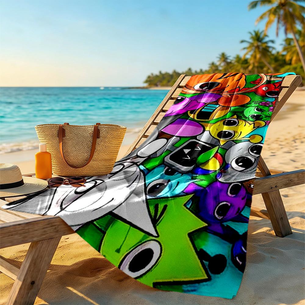 Incredibox Beach Towel Super Soft & Absorbent Comfortable Lightweight