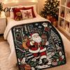 DIY Coloring Blanket Christmas Blanket, Color Your Own Throw 59" x 49" Cozy Warm for All Seasons Art Project Adults Kids Family Fun, Holiday