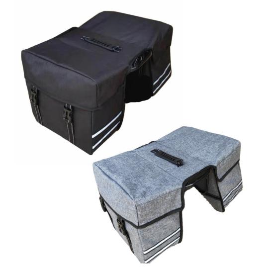 Сумка для заднего багажника велосипеда 25 л, большая вместимость, светоотражающий жесткий корпус, багажник для шоссейного и горного велосипеда