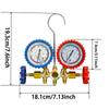 3-Way AC Manifold Gauge Set W/ Hoses for R12/R22/R404A/R134a | Automotive HVAC Refrigerant Diagnostic Tool