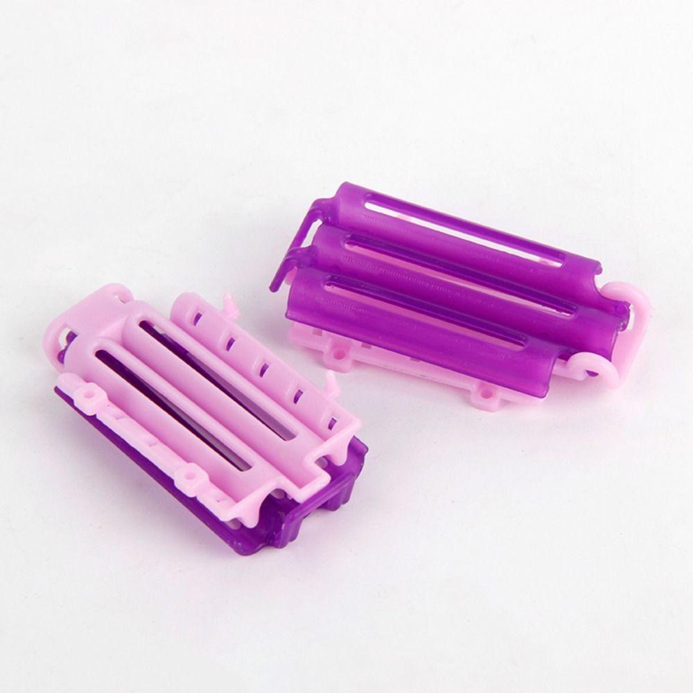 50pcs/bag Plastic Wave Perm Rod Bars Pink Corn Hair Curl Rod Fluffy Clamps Rollers Professional