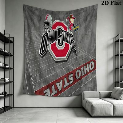 Ohio State Football Field Bedding 1 Duvet Cover 2 Pillowcase Without Core Soft And Comfortable Christmas Birthday Gift