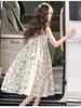 Girls' floral dress summer 2026 new style big girl sleeveless vest dress super beautiful children's western-style dress