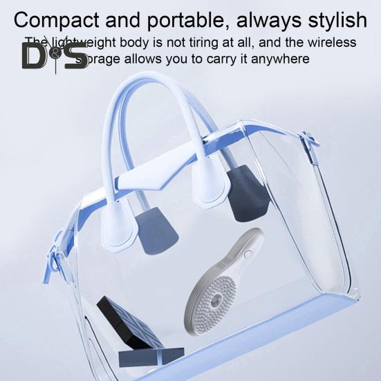 Электрическая щетка для укладки волос, вакуумный очиститель перхоти и расческа для придания объема с массажем кожи головы, быстрая зарядка Type-C, портативный инструмент для ухода за волосами