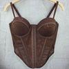 Lace Corset Top Women Slim Fit Push Up Bustier Crop Sexy Party Clubwear