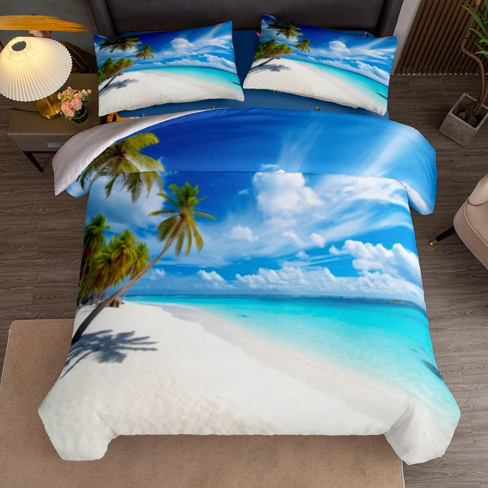 Turquoise Water Surfing Summer Customized Duvet Cover Set Uk Single Double Queen Us Twin Full King Size Among Bed Linen Set