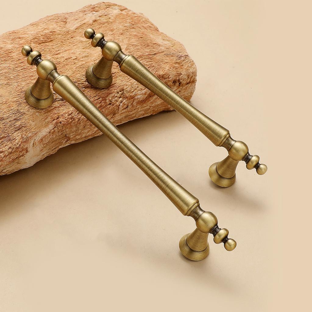 High-end Solid Brass Cabinet Door Handles Cupboard Drawer Cabinet Wardrobe Wine Cabinet Lacquered Pull and Furniture Hardware