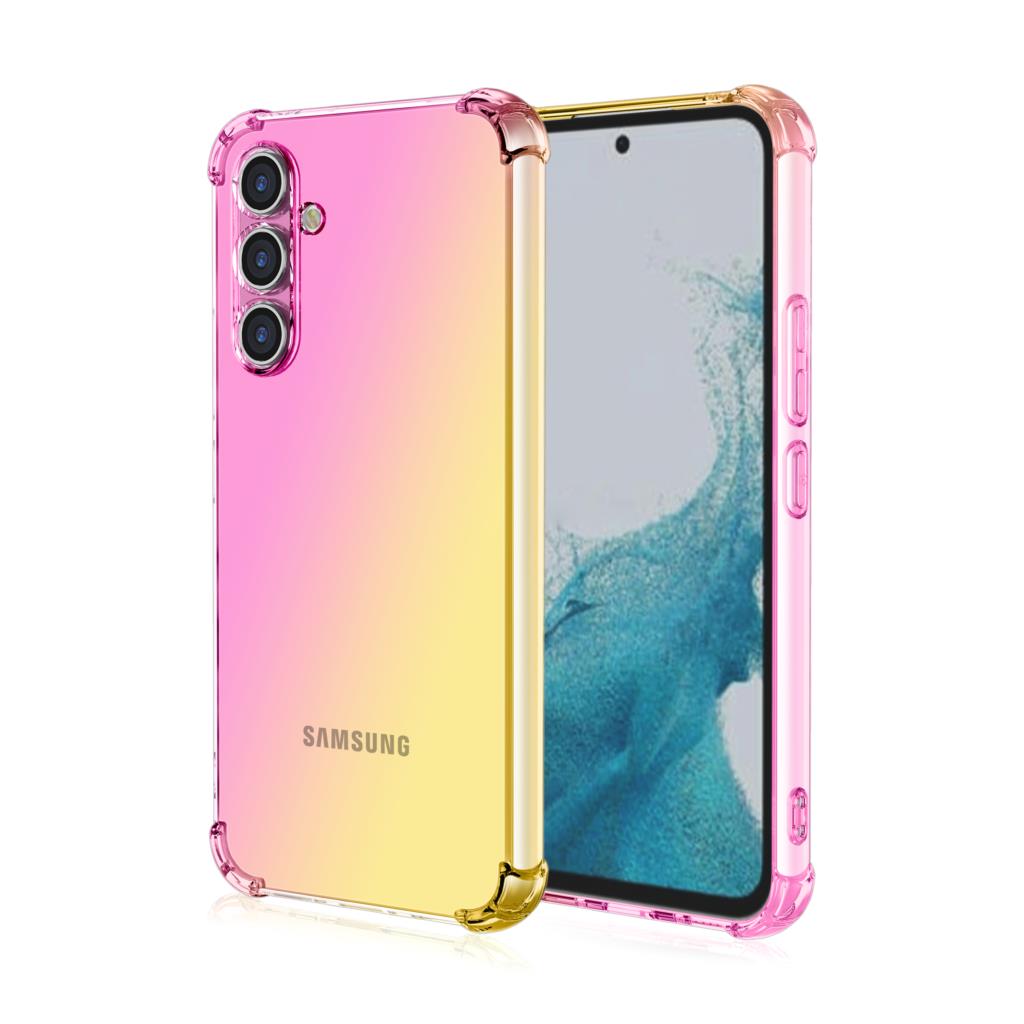 Soft Silicone Case For Samsung Galaxy A17 A07 A A3 A2 A1 A14 A13 A12 A24 Clear Gradient Airbag Soft TPU Shockproof Cover
