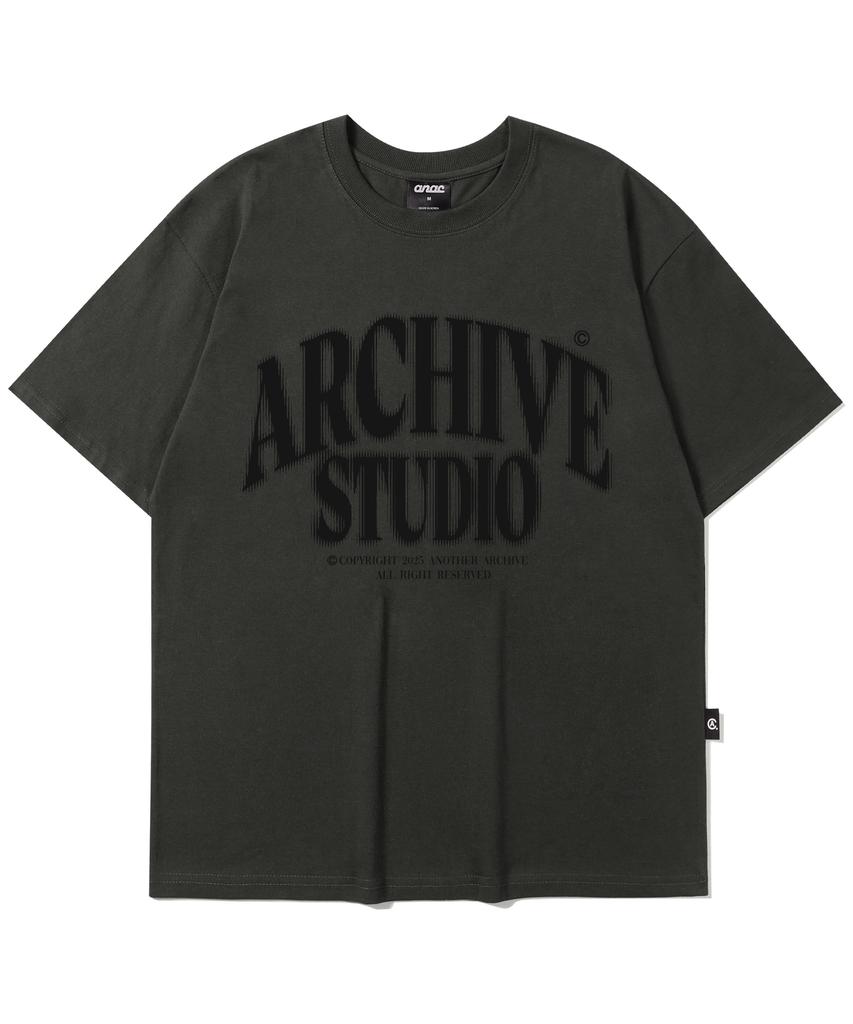 ANOTHER ARCHIVE Noise Archive Studio Short Sleeve T-Shirt_Black