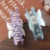 Shark Clip Pearl Hair Claw Colorful Acrylic Shark Clip Personalized Starfish Hair Grab  Streetwear