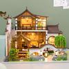 Поэтическая деревянная вилла Hongda своими руками: Подарочная игрушка ручной сборки в старинном стиле