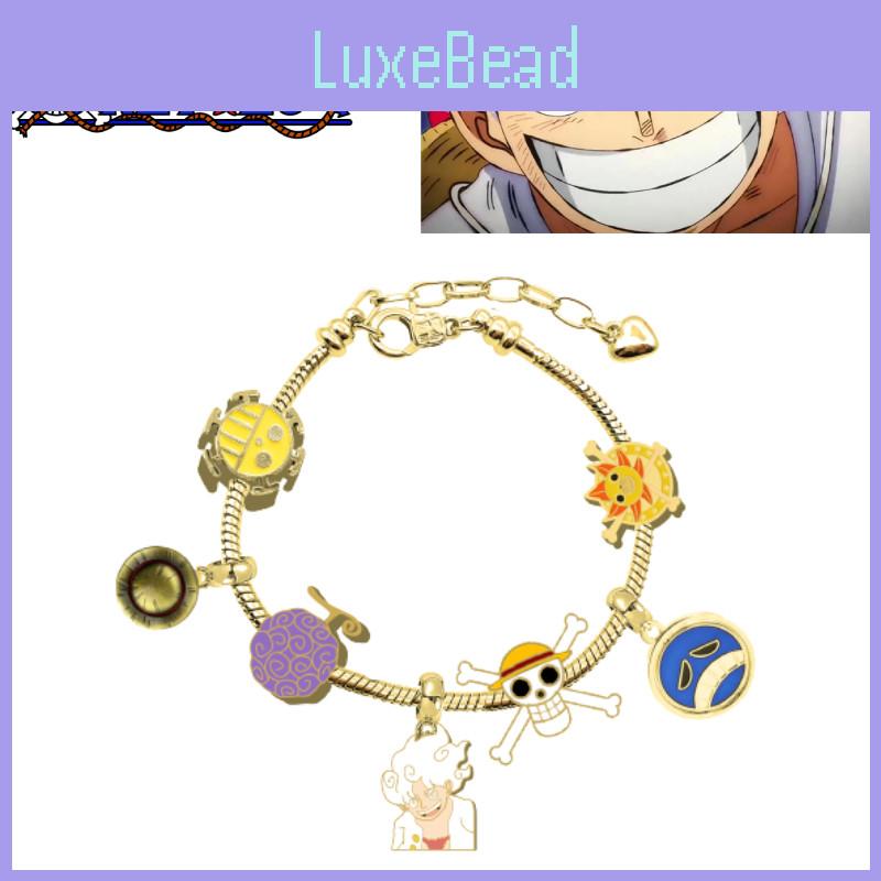 Новое поступление Аниме Ван Пис Луффи Панджа Дора Металлический браслет с бусинами Оптом