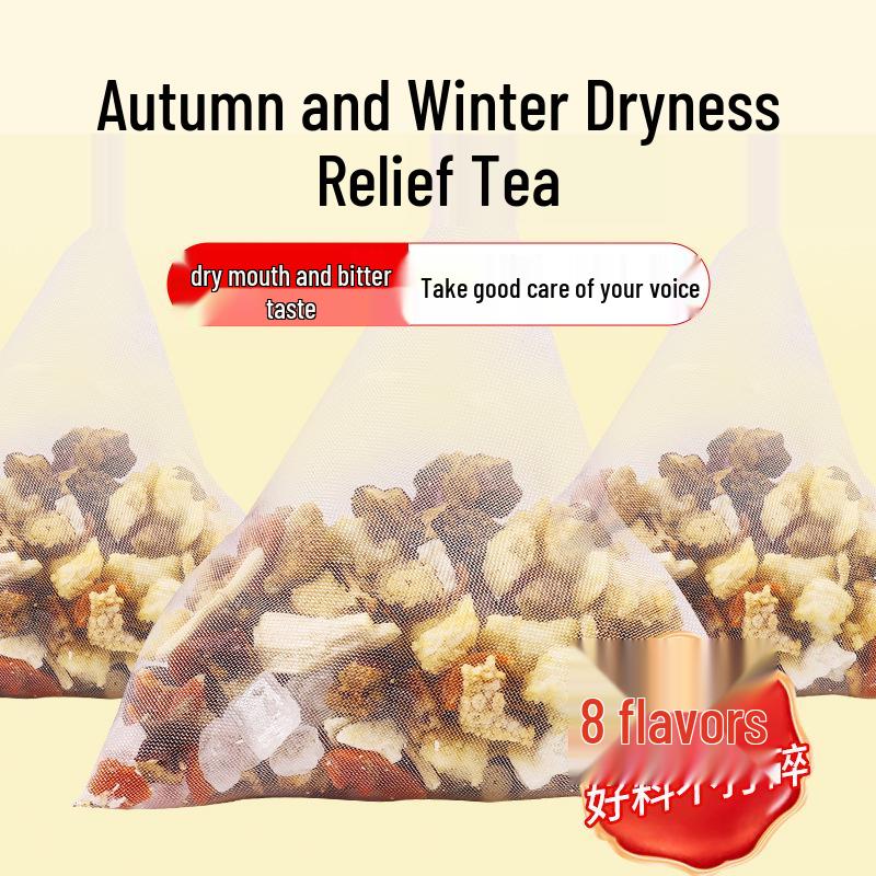 Bamboo Cane & Imperata Root Snow Pear Tea: Whole Ingredients, No-Boil Bag, Cantonese Sweet Soup Dessert.
