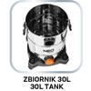 Vacuum cleaner 1400W, 30l