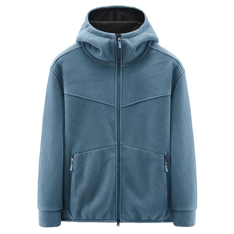 Jacket Men's Large Size Hooded Top Big Pocket Jacket Internet Celebrity Trendy Sports and Casual Clothes