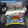 Cute Du-ggee Adventure 3pcs K-pop music group Bedding set,Ideal for Bedroom, Dormitory,Including Duvet Cover And 2pcs Pillowcases,Fan gifts
