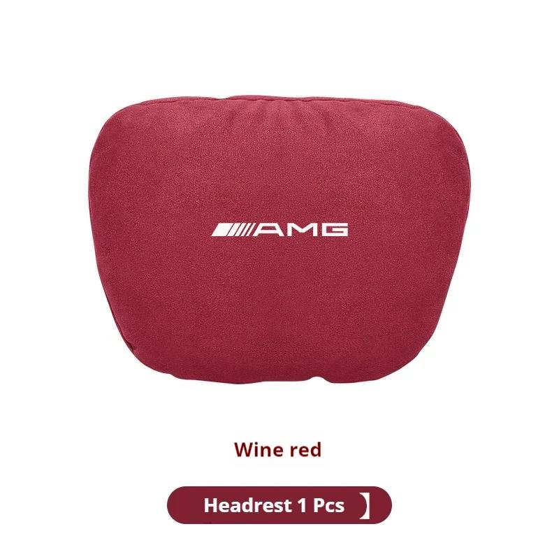 Car Sticker Car Headrest Lumbar Rest Cushion Neck Support Neck Pillow For Mercedes-Benz AMG A C E S V Class Sprinter GLC ML SLK