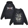 Heavyweight 440g Washed Vintage Berserk Manga Print Hoodie Men Streetwear Casual Sweatshirt