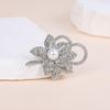 Sunflower Pearl Rhinestone Brooch for Wedding Attire
