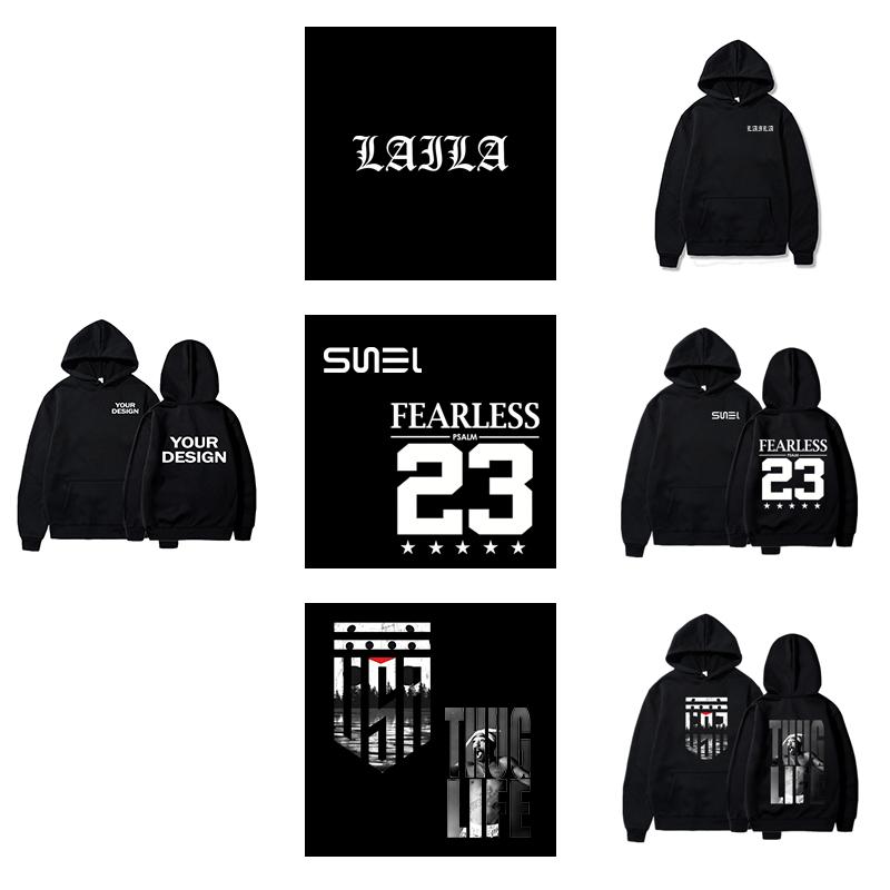 Custom Prints Men's Women's Hoodies Loose Casual Wear Solid Color Hoodies Long Sleeve Hooded Personality Streetwear Sweatshirts