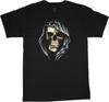 Big And Tall Hooded Skull Design King Clothing Gothic Tee Unisex T-Shirt