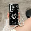 Чехол Samsung Z Fold7 с блестками в горошек: Защита от падения с ремешком, Защита складного экрана