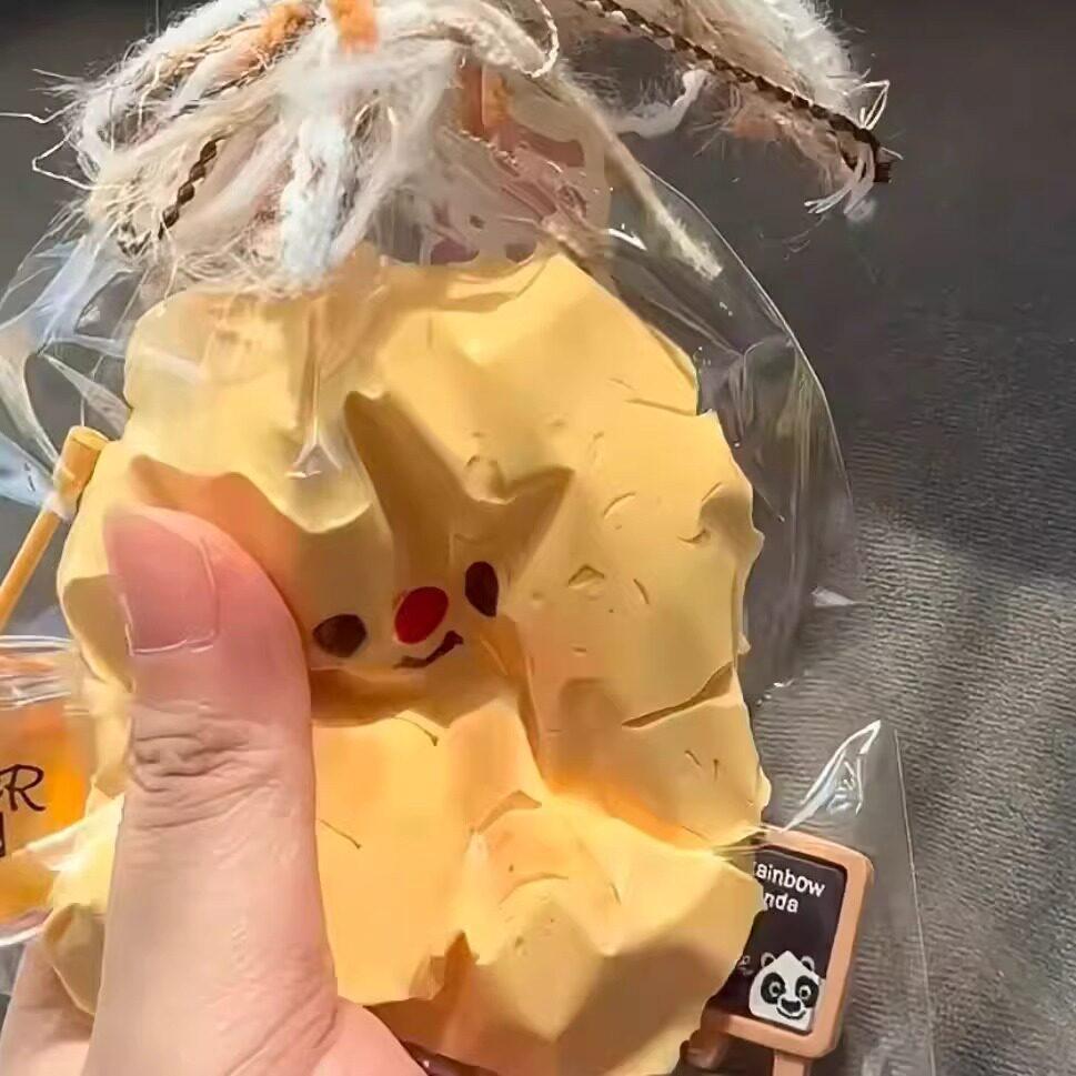 Hot Honey Canned Butter Little Bear Squeeze Water-Feel Creamy Ultra-Soft TPR Decompression Toy Gummy Bear Squeeze Toy PVC Bags