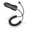 Адаптер для автозапчастей Power Micro с телефоном USB Type-C Пружинный кабель Зарядное устройство Быстрая зарядка автомобиля