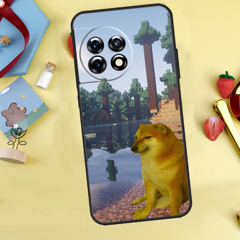 Funny Cheems Doge Cover For OnePlus 12 12R 13 13R 11 10 Pro 8T 10T OnePlus Nord CE 2 3 4 Lite N30 N20 N10 Case
