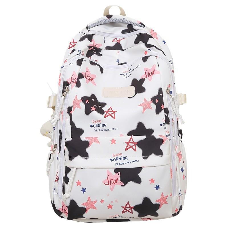 Школьный рюкзак Детский для девочек начальной школы Ученики средней школы Студенты колледжа Большая вместимость Звездный рюкзак